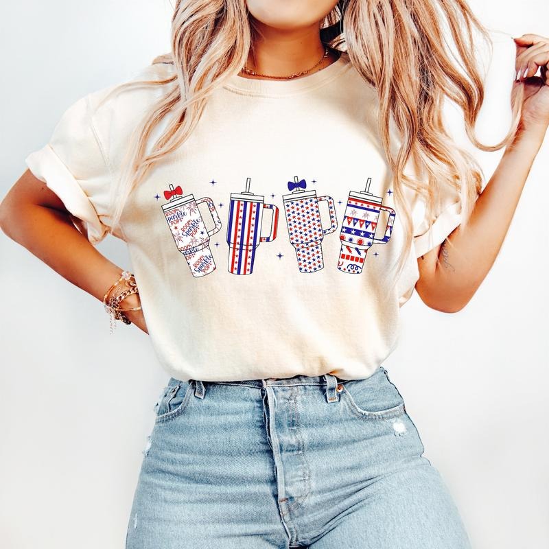 Retro Obsessive Cup Disorder T-Shirt, 4th of July T-Shirt, Memorial Day T-Shirt, America T-Shirt, American Flag T-Shirt,...