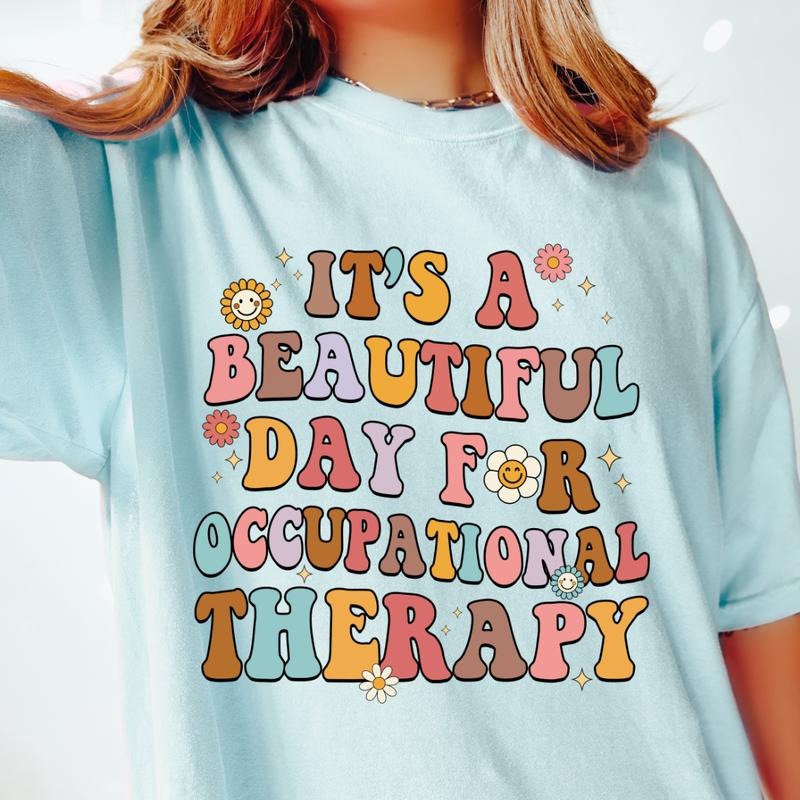 Retro Occupational Therapy Shirt, Cute OT Shirt, Special Education Shirt, Funny Therapist Shirt, Aesthetic Therapy Shirt, Womens Trendy Tee Casual Top Womenswear Casual Wear