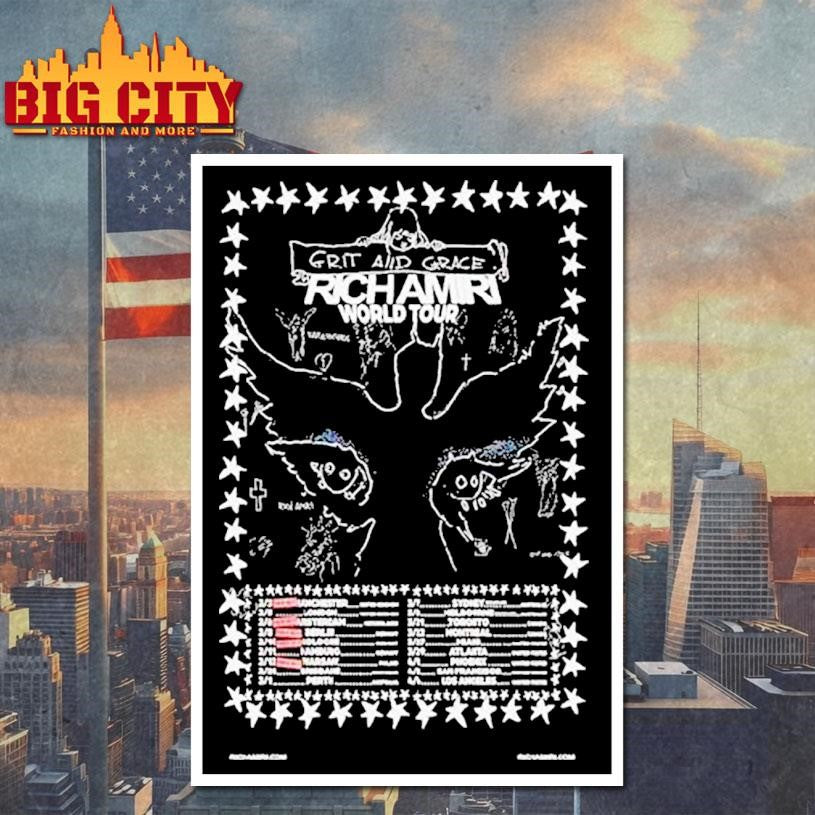 Rich Amiri Grit And Grace World Tour 2026 Dates Shirt