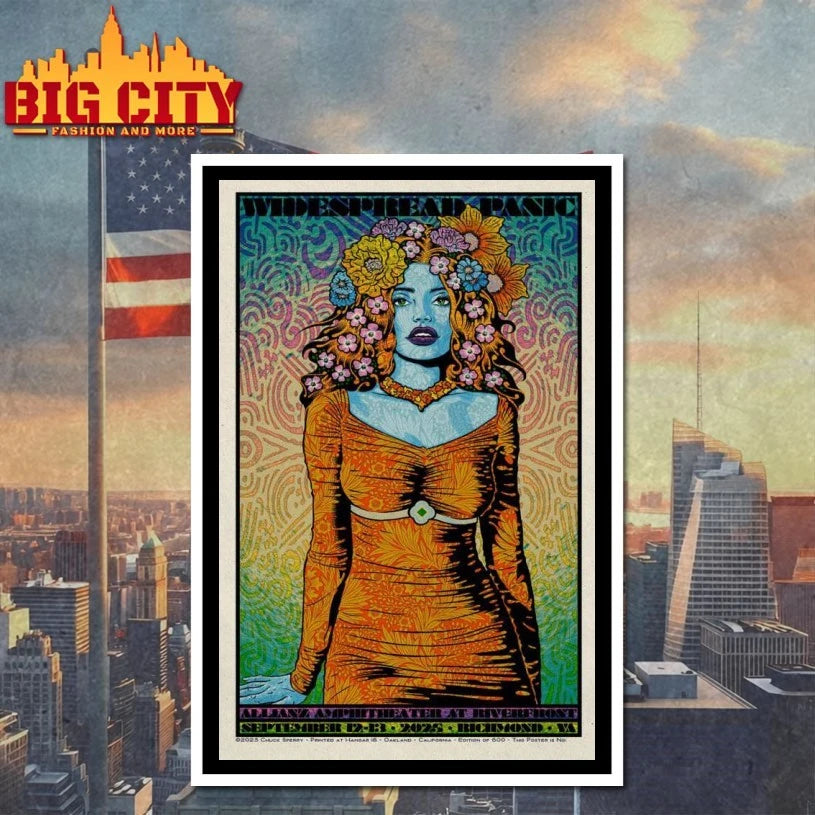 Richmond Widespread PANIC 2025 Tour Poster shirt