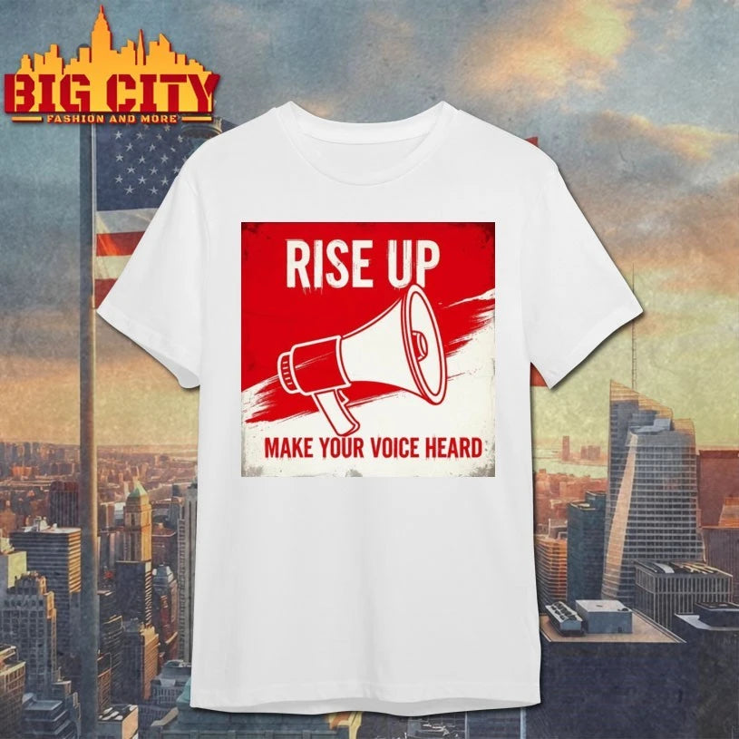 Rise Up Make Your Voice Heard Protest Freedom Charlie Kirk shirt