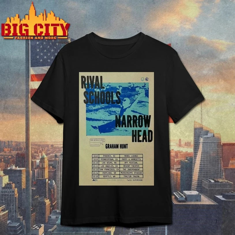 Rival Schools Narrow Head Graham Hunt October 2025 Show Poster shirt