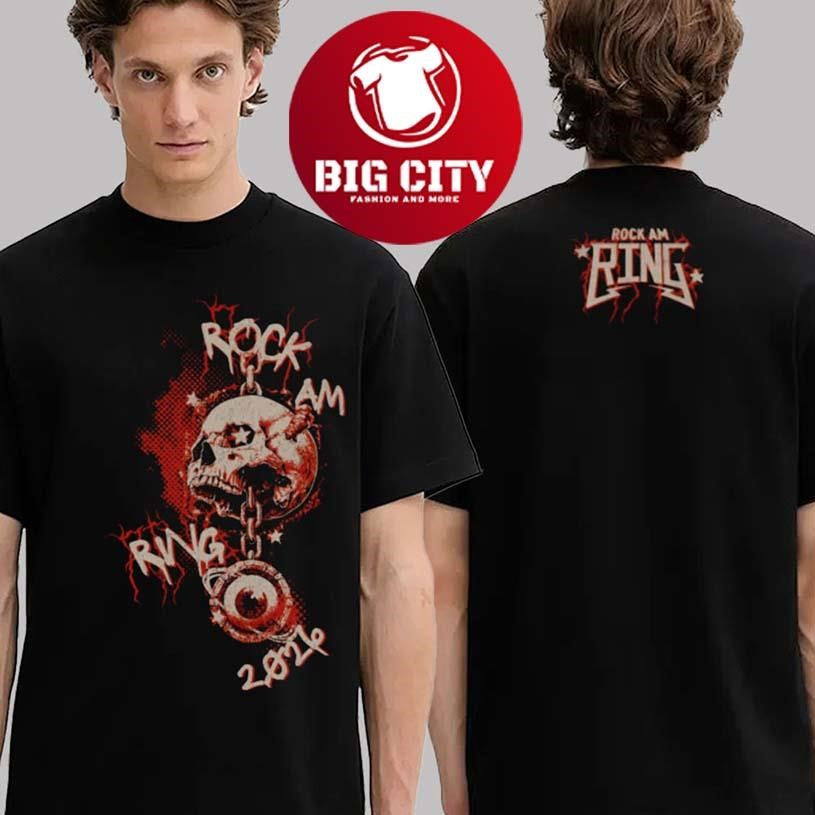 Rock Am Ring 2026 Inferno Skull In Nurburgring On June 5-7 2026 Two Sided Shirt
