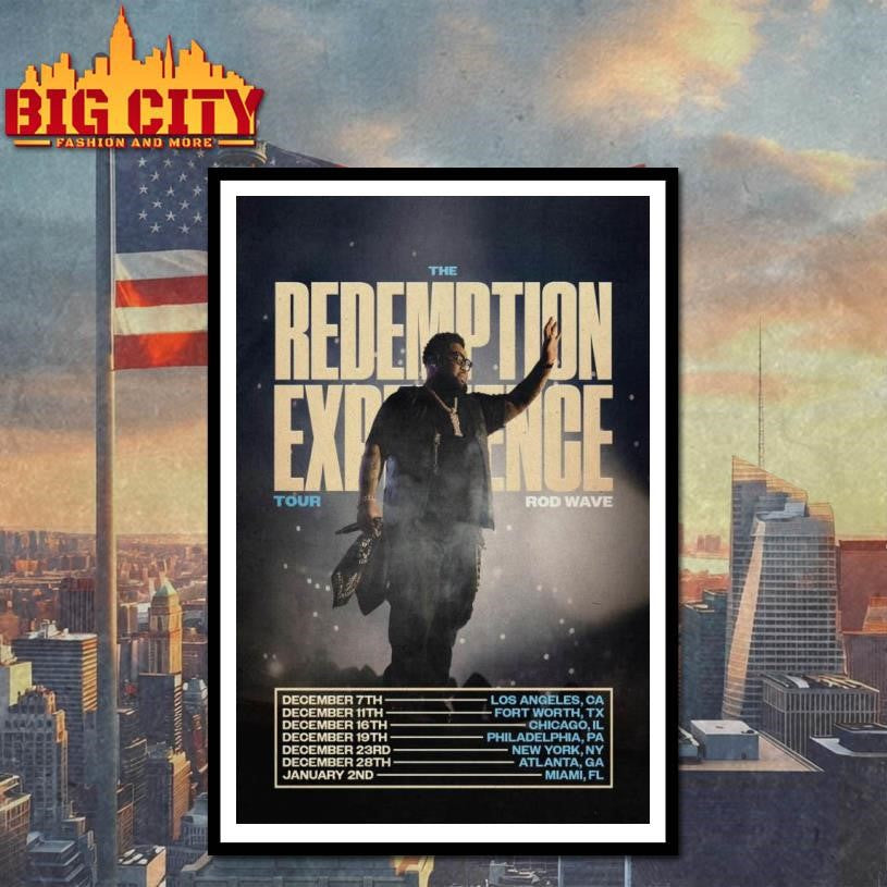 Rod Wave Redemption 2025 Poster Shirt