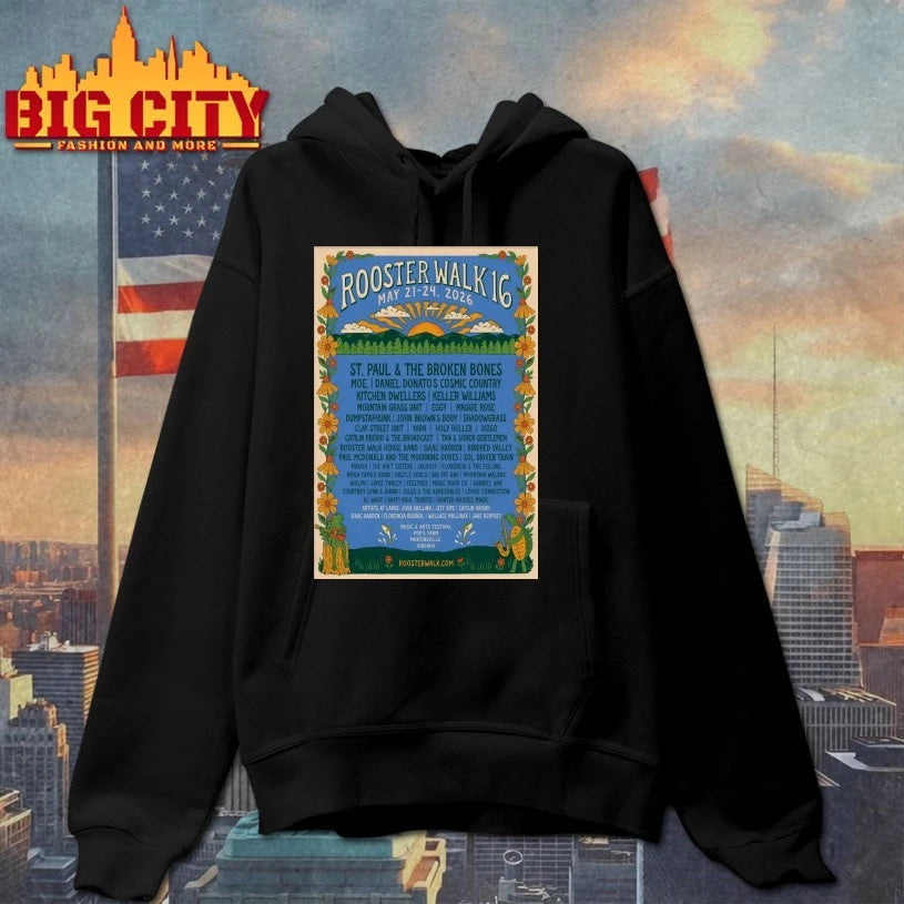 Rooster Walk 16 At Pop’s Farm On May 21-24 2026 Poster shirt