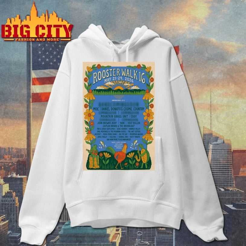 Rooster Walk 16 Pop’s Farm Martinsville May 21-24 2026 Poster shirts