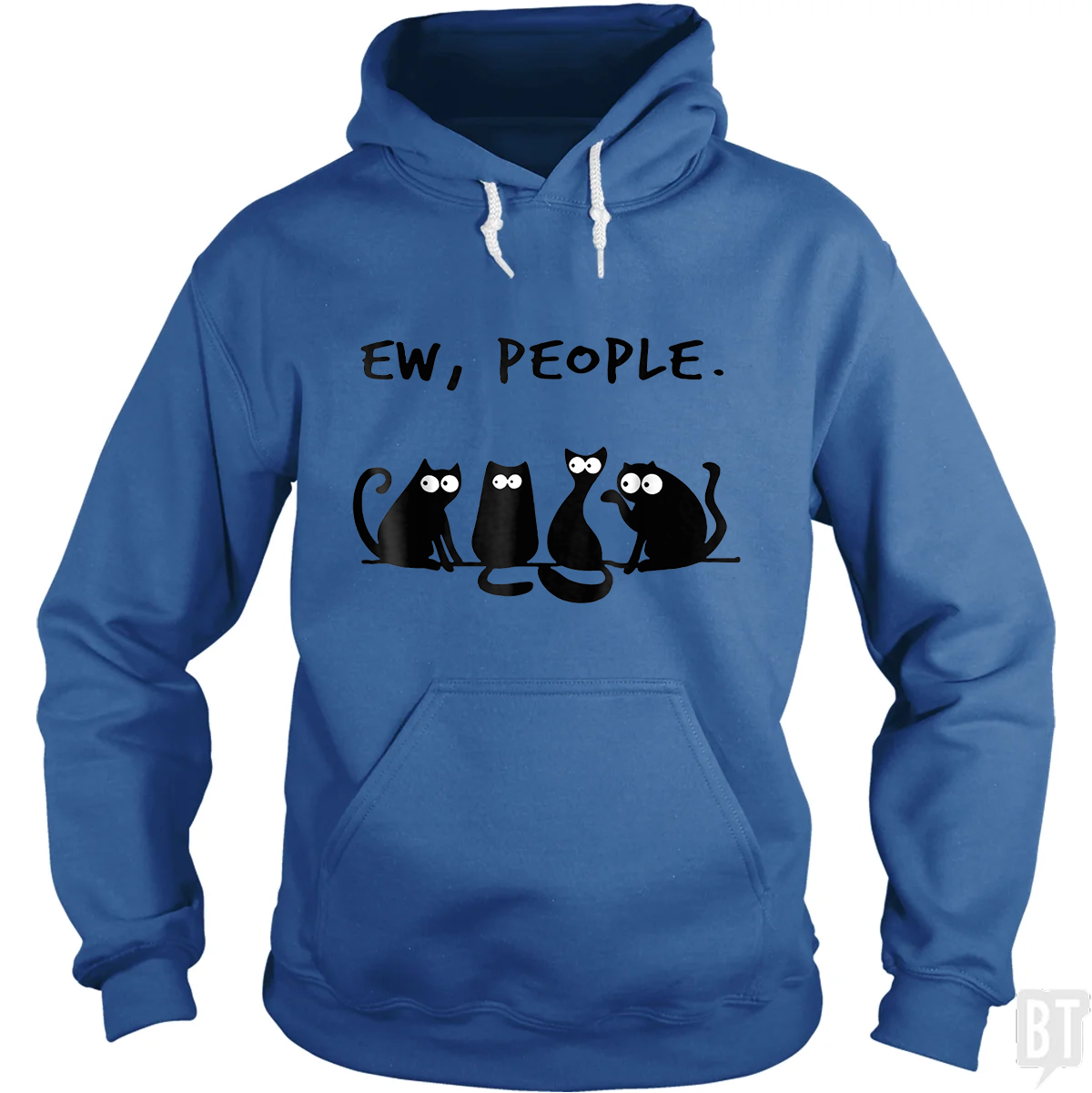 Funny Cat Ew, People Hoodie
