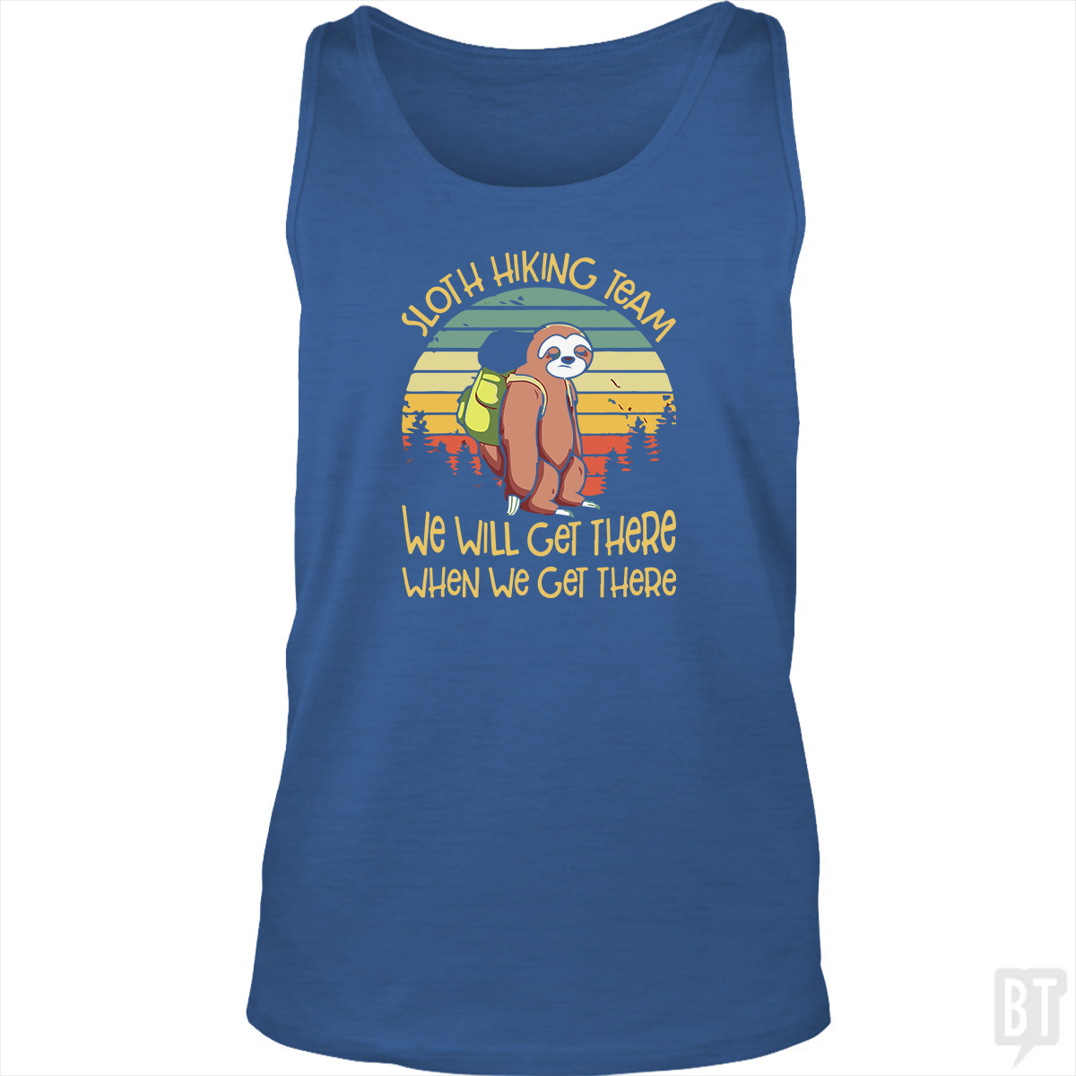 Funny Sloth Hiking Team #2 Tank Top