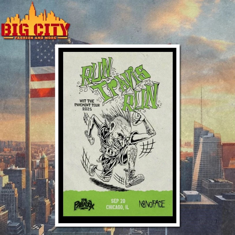 Run Travis Run Chicago IL 2025 Poster Shirt