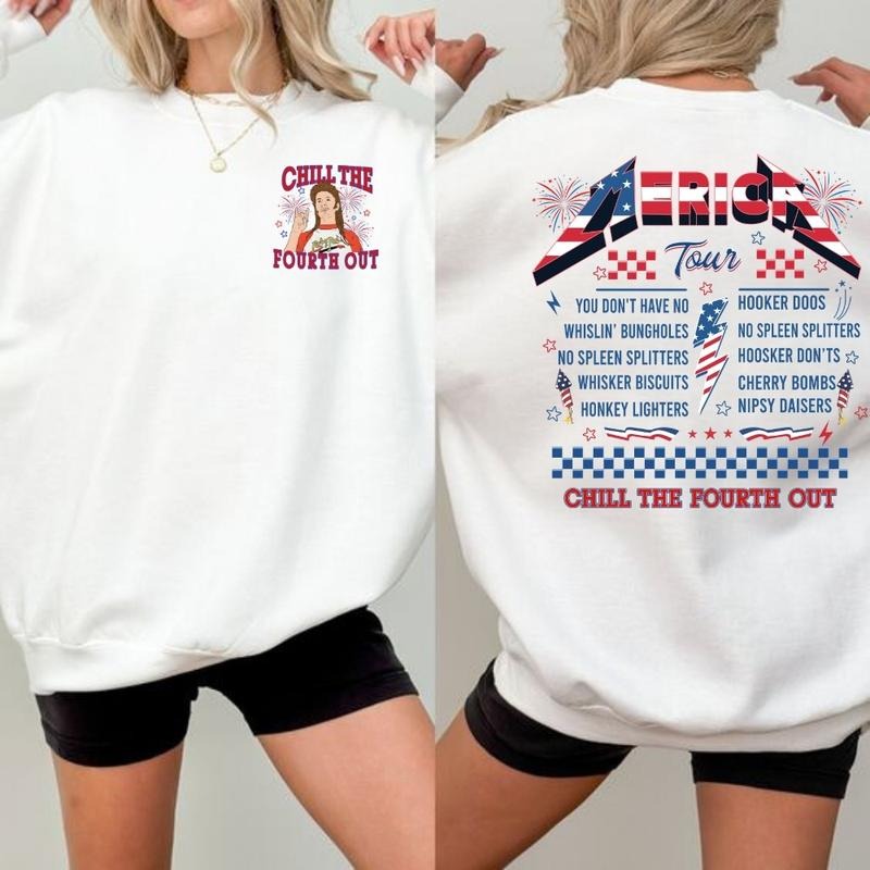 [SALE UP TO 60%] Merica Tour T-Shirt, Sweatshirt, Joe Dirt 4th of July Graphic Tee, Patriotic Independence Day Shirt for...