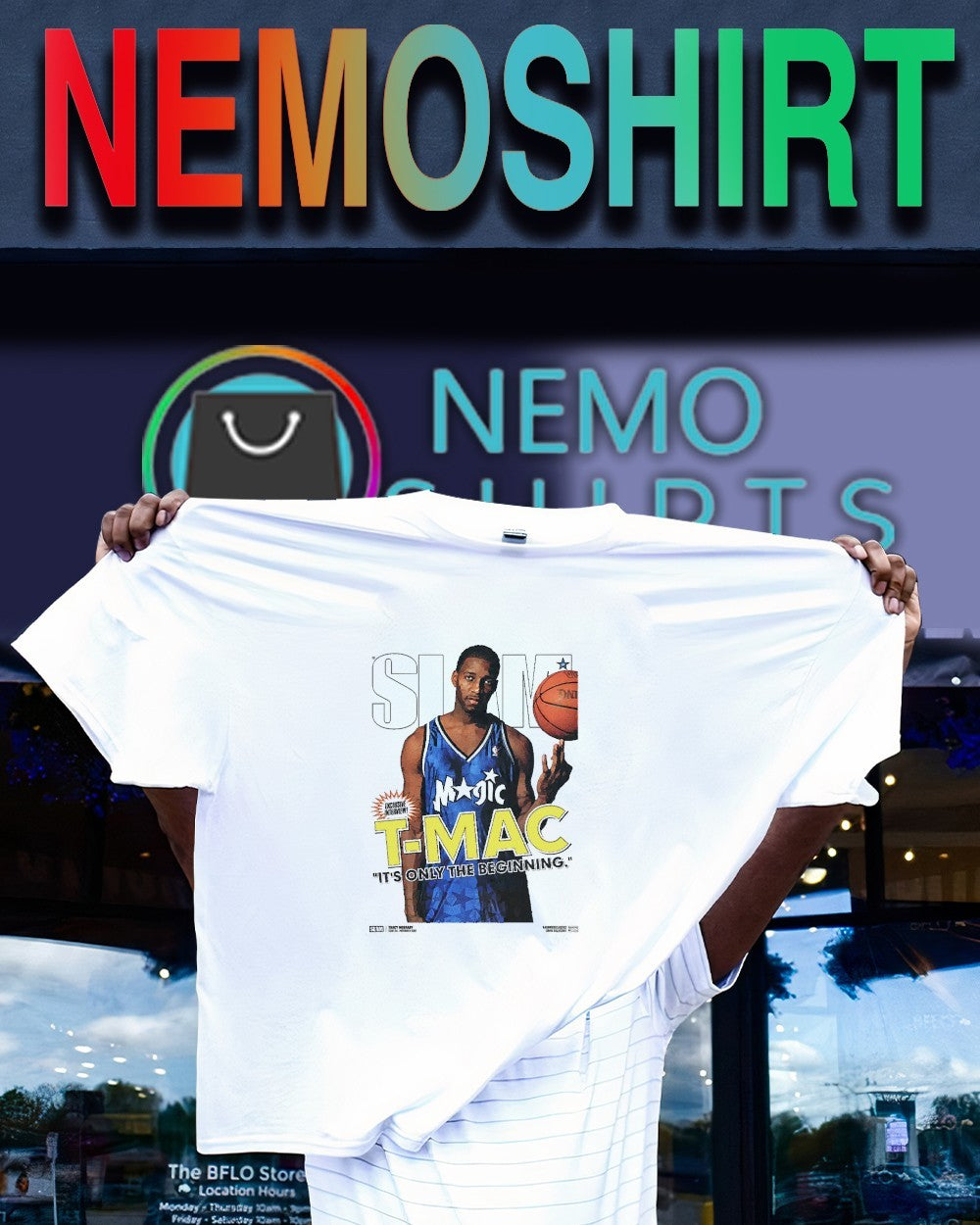 SLAM T-Mac Tracy McGrady it’s only the beginning shirt