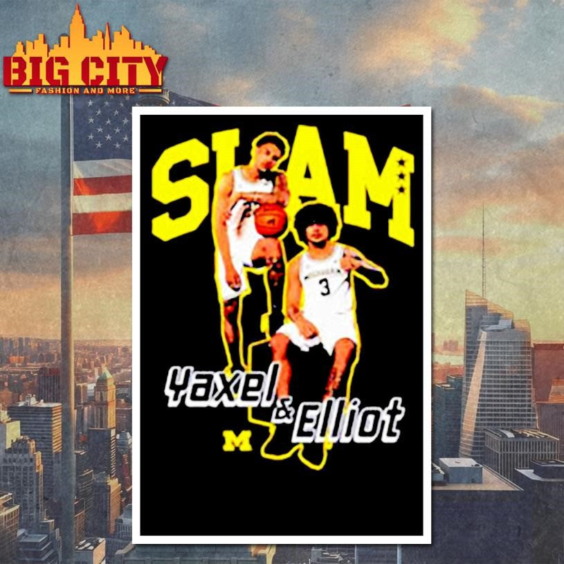 SLAM Yaxel &amp; Elliot Michigan jersey shirt