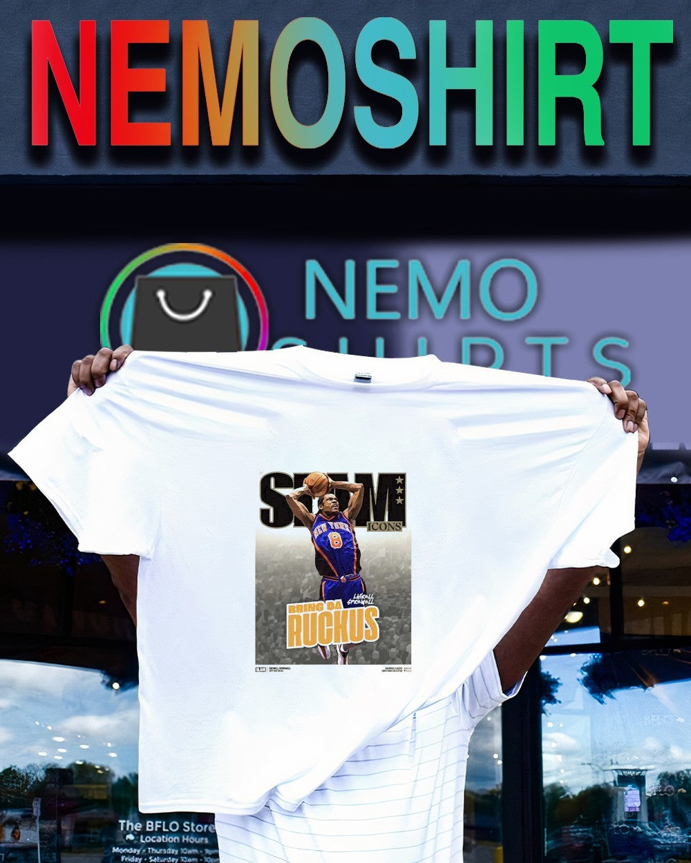 SLAM icons bring da ruckus Latrell Sprewell shirt