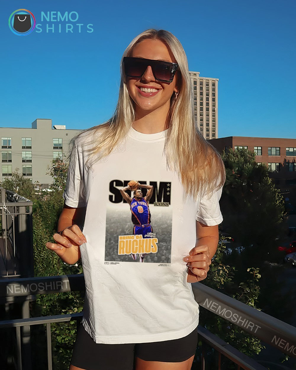 SLAM icons bring da ruckus Latrell Sprewell shirt