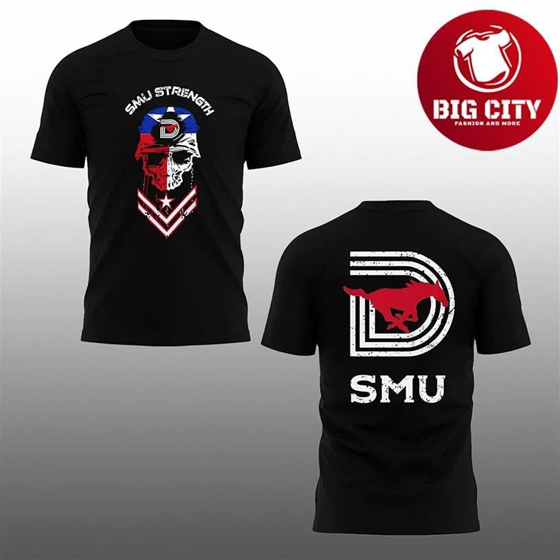 SMU Football SMU Strength 2025 Two Sided Shirt