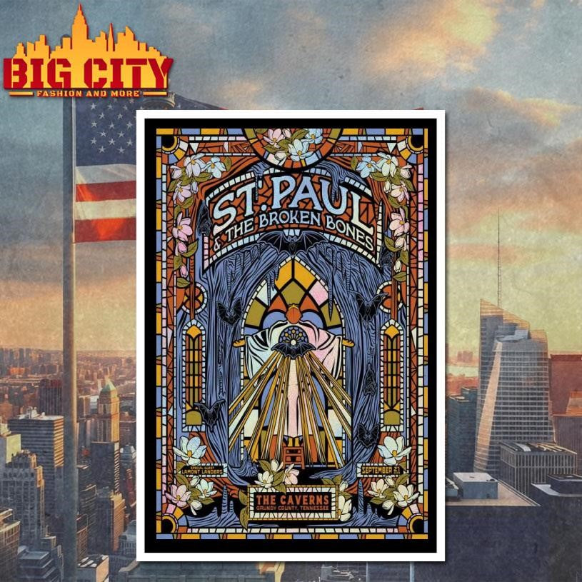 ST. Paul And The Broken Bones 9.21.2025 Grundy County TN Poster shirt