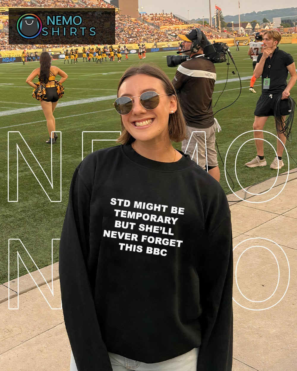 STD might be temporary but she’ll never forget this BBC shirt