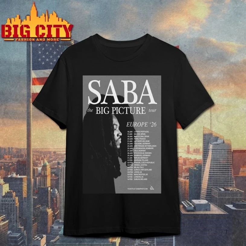 Saba Pivot The Big Picture 2026 Tour Poster Shirt