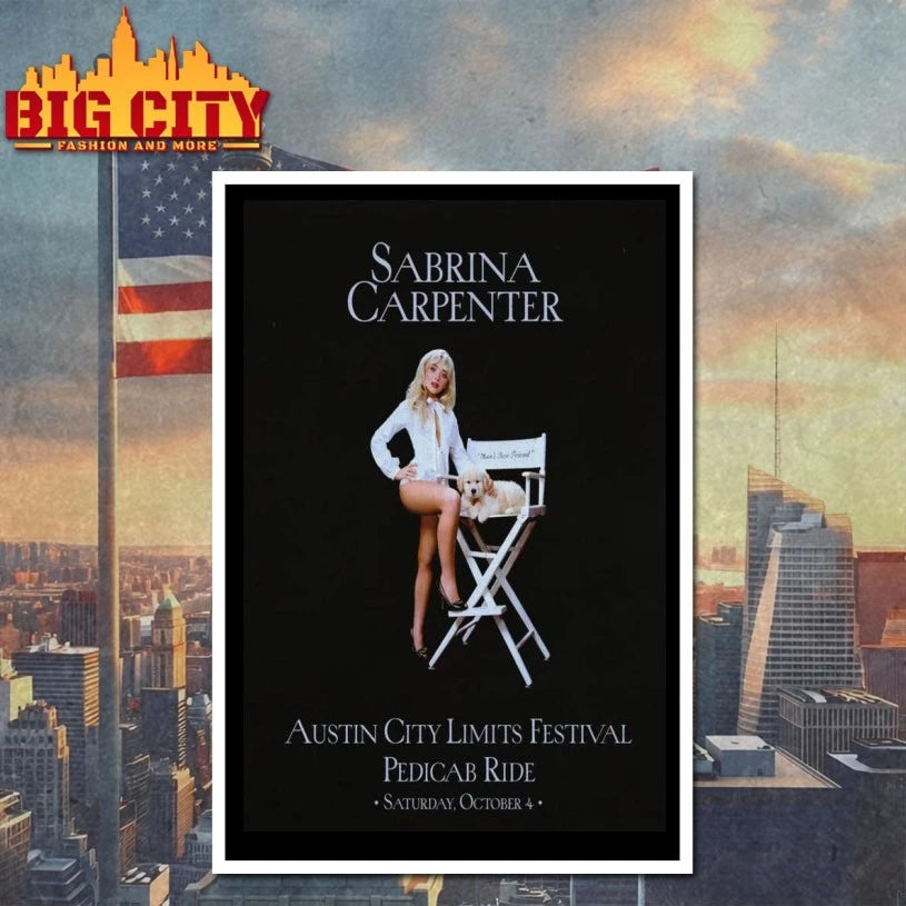 Sabrina October 4 2025 Austin City Poster shirt