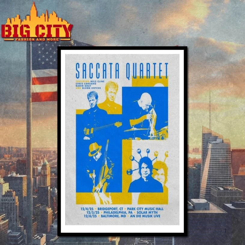 Saccata Quartet December 5 2025 Solar Myth, Philadelphia, PA Poster Shirt