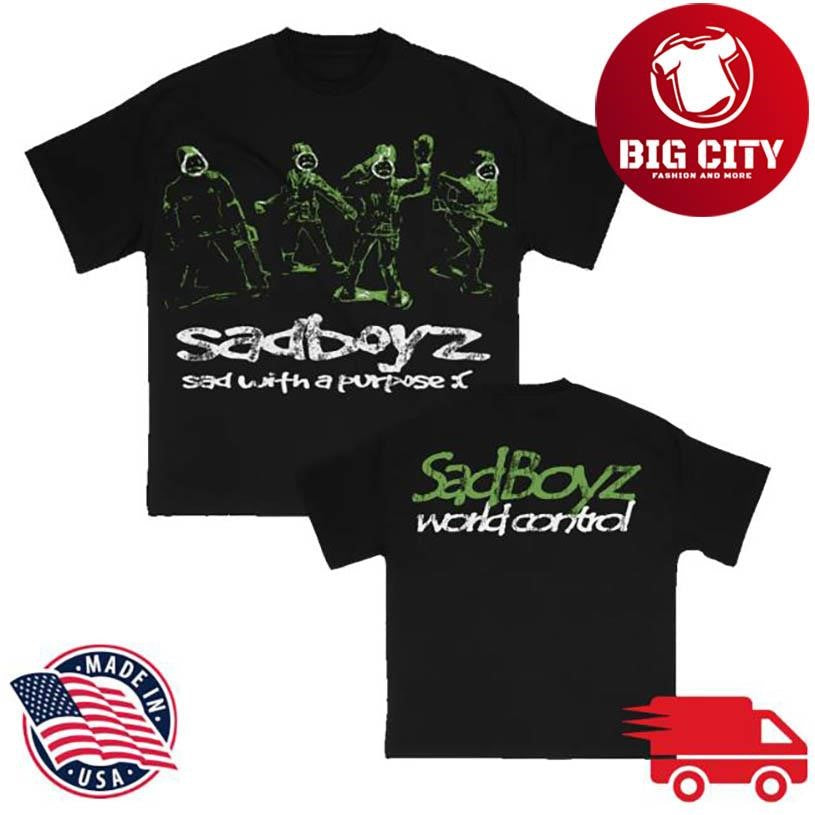 Sad Boyz Sad Boyz Sad With Purpose Two Sided Shirt