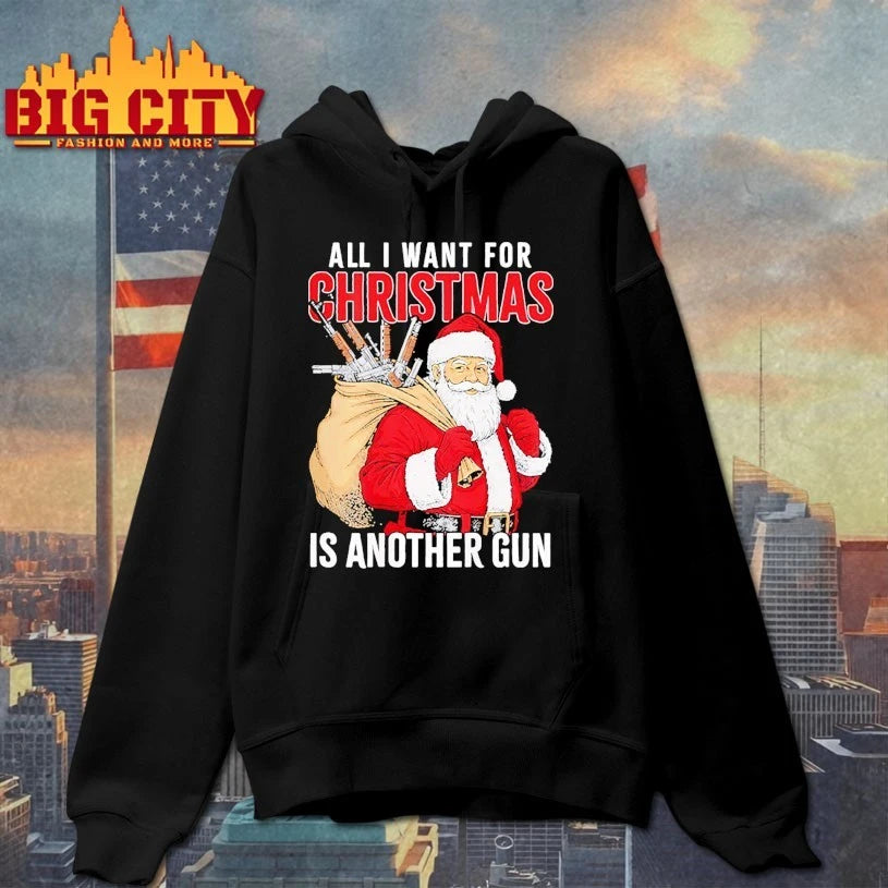 Santa All I Want for Christmas is Another Gun shirt