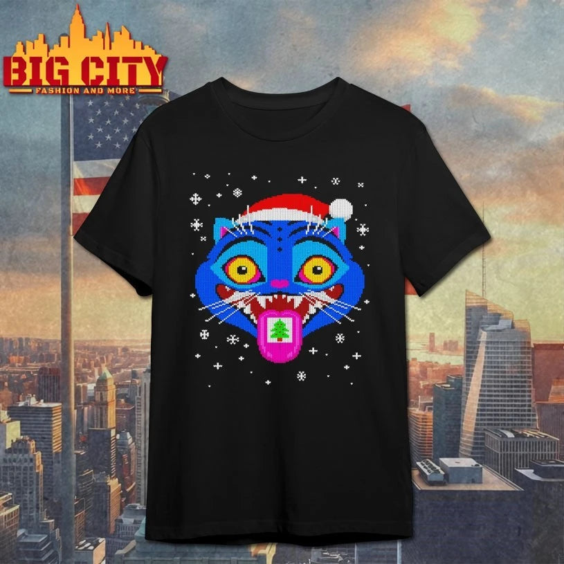 Santa Cat A Derpy ugly Christmas shirt