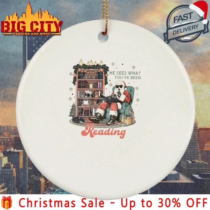 Santa Claus He Sees What You’ve Been Reading shirt