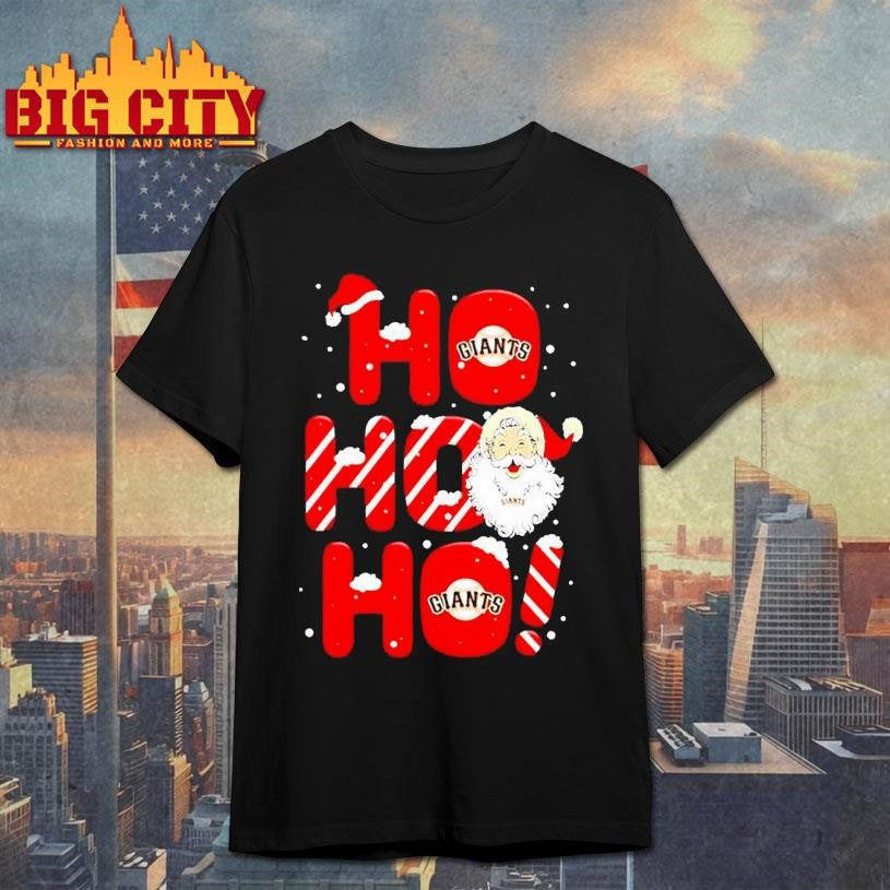 Santa Claus San Francisco Giants Ho Ho Ho Merry Christmas 2025 Shirt