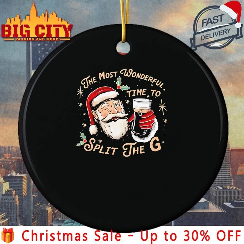 Santa Claus The Most Wonderful Time To Split The G shirt