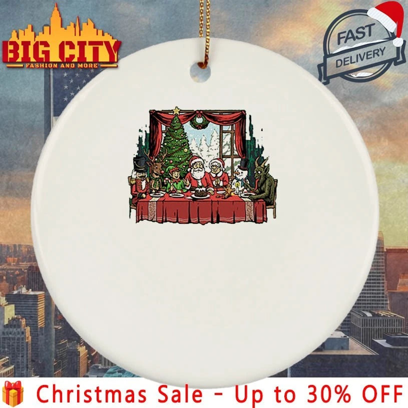Santa Claus christmas mashup last dinner 2025 shirt