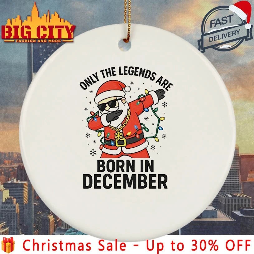 Santa Dabbing Only the legends are Born in december shirt