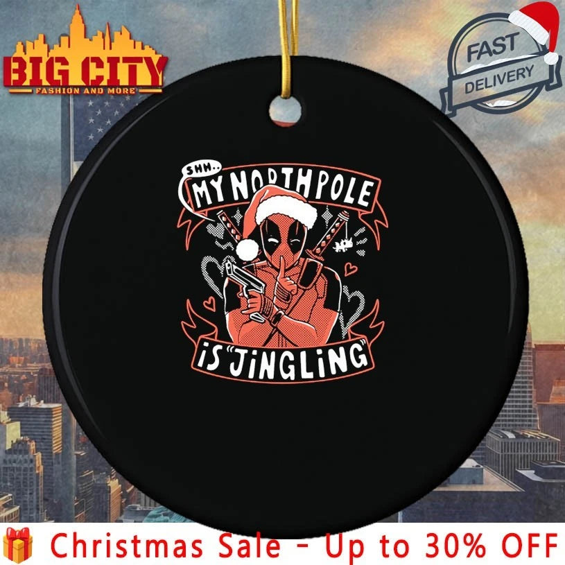 Santa Deadpool Shh My northpole Is jingling shirt