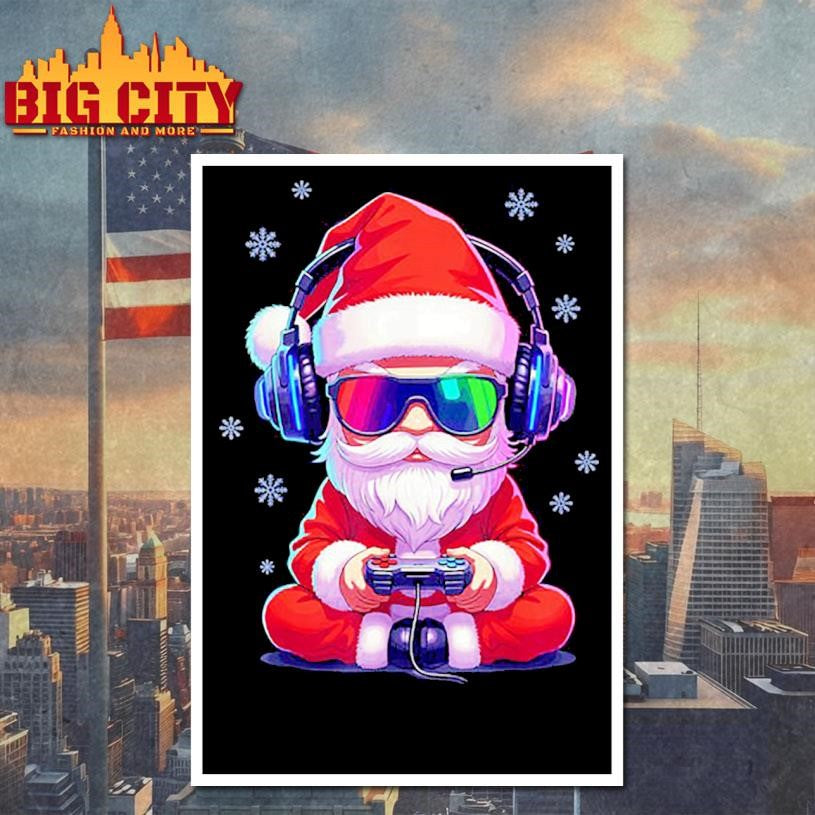 Santa Gaming Christmas Shirt