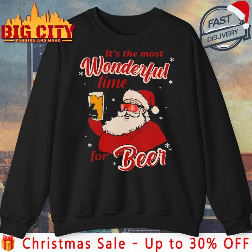Santa It’s The Most Wonderful Time For Beer shirt