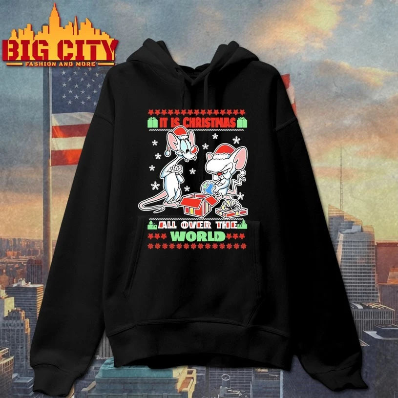 Santa Mouse It’s Christmas All Over The World ugly 2025 shirt