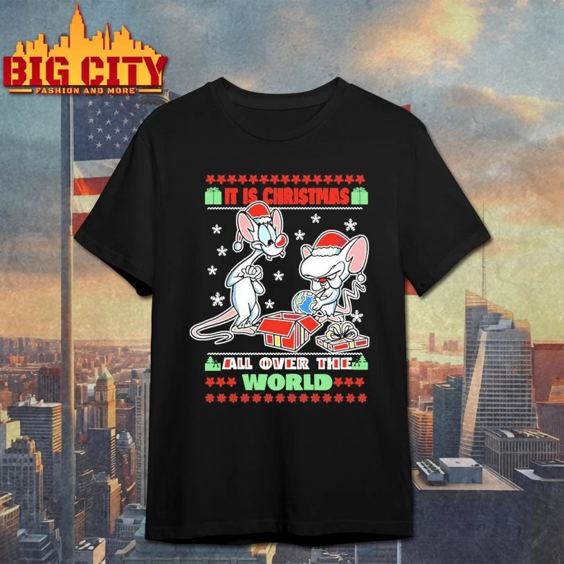 Santa Mouse It’s Christmas All Over The World ugly 2025 shirt