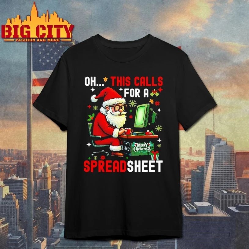 Santa Ooh This Calls For A Spreadsheet shirt