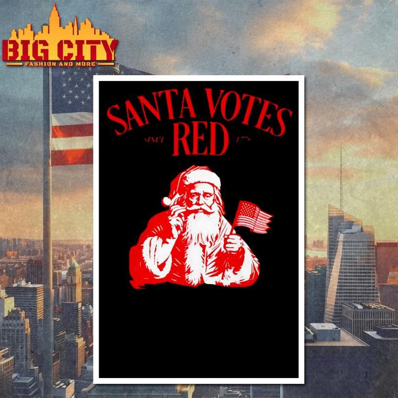 Santa Votes Red Since 1776 Christmas Shirt