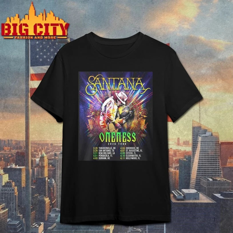Santana Oneness Usa Tour 2026 shirt