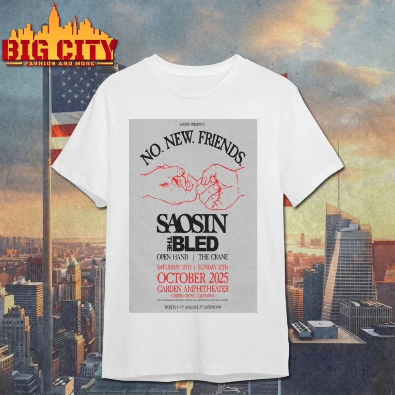 Saosin Garden Grove October 2025 Poster shirts