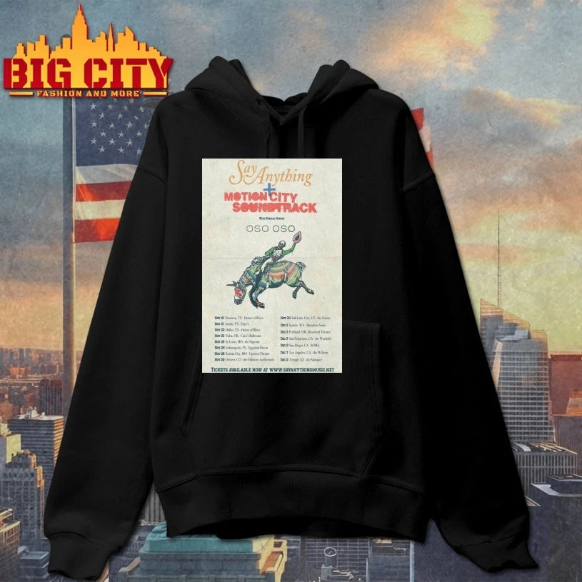 Say Anything &amp; Motion City Soundtrack Fall Tour 2025 Poster shirt