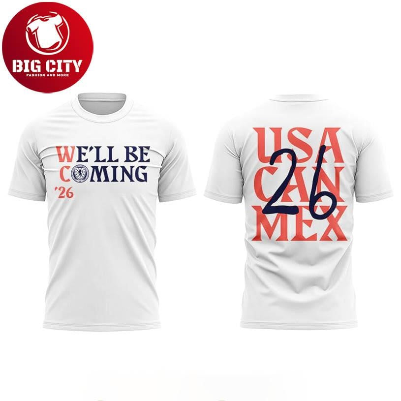 Scotland National Team Uniforms For The 2026 World Cup We’ll Be Coming Two Sided Shirt