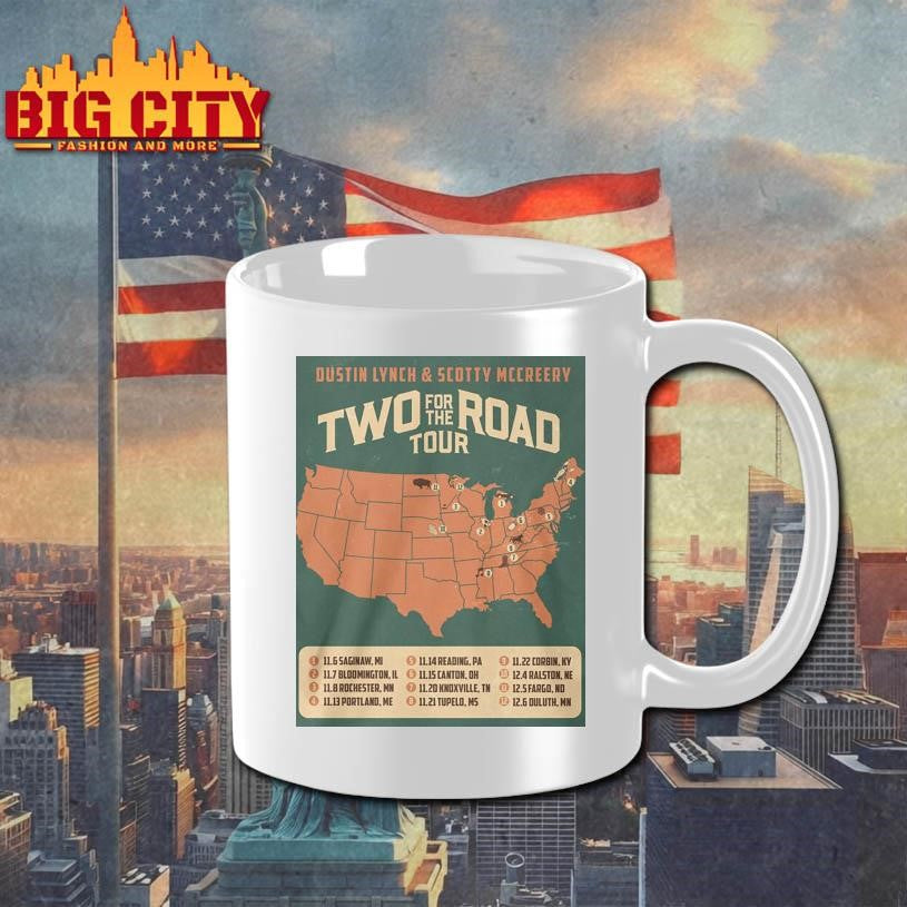Scotty McCreery and Dustin Lynch TWO FOR THE ROAD TOUR 2025 Shirt