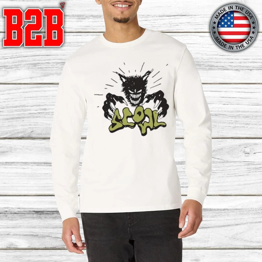 Scowl Cartoon Wolf Shirt