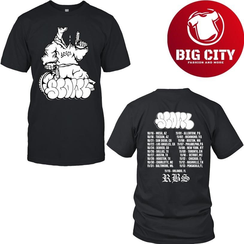 Scowl Spread Tour 2025 New Two Sided Shirt