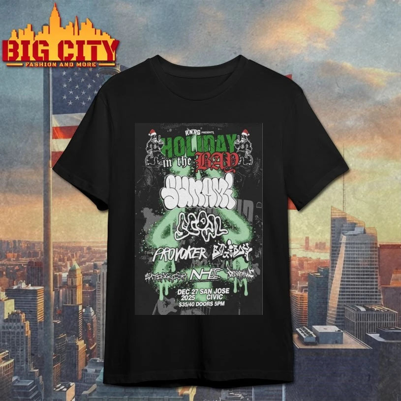 Scowl &amp; Sunami San Jose Civic San Jose CA Event Dec 27 2025 Poster shirt