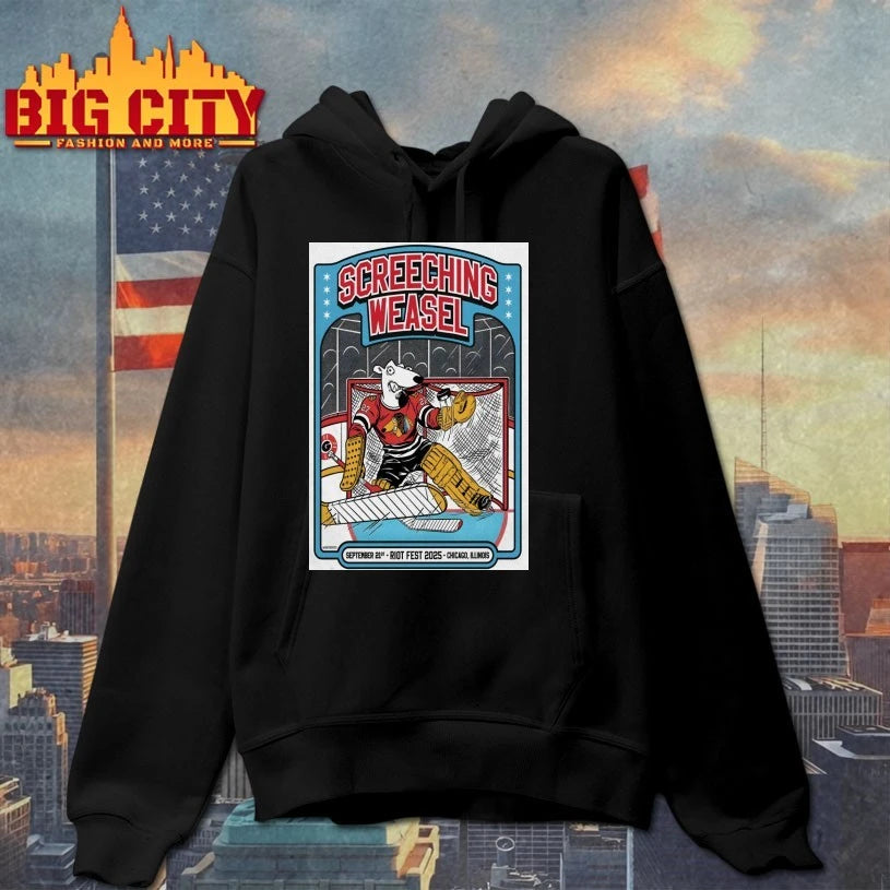 Screeching Weasel Chicago 9.21.2025 Shows Poster shirt
