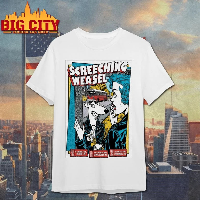 Screeching Weasel October 2025 Tour Poster shirts