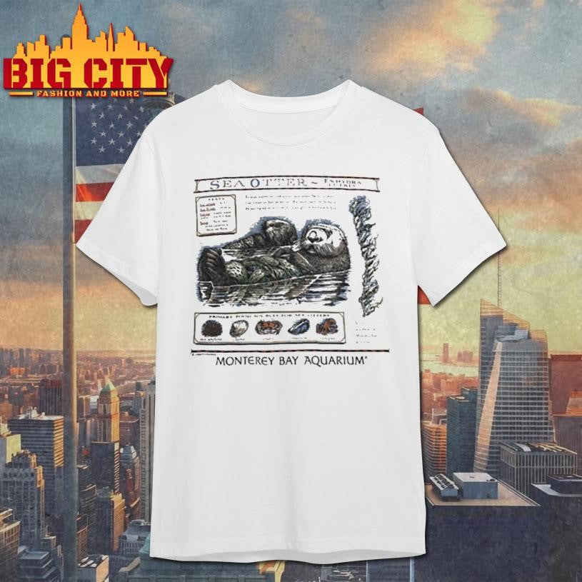 Sea Otter Enhydra Lutris Monterey Bay Aquarium vintage shirt